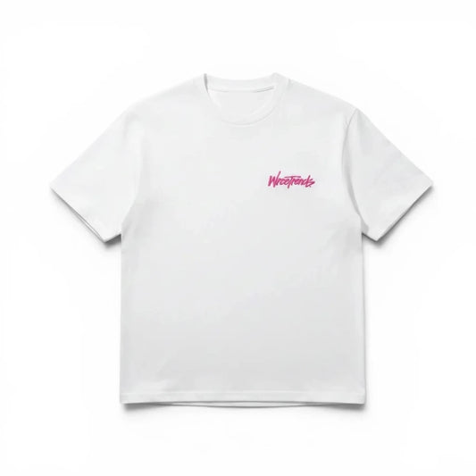 OVERSIZED GRAFFITI T - HOT PINK