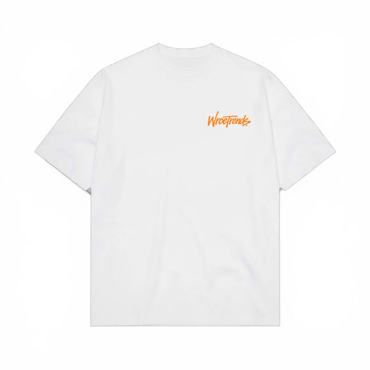 OVERSIZED GRAFFITI TEE - ORANGE