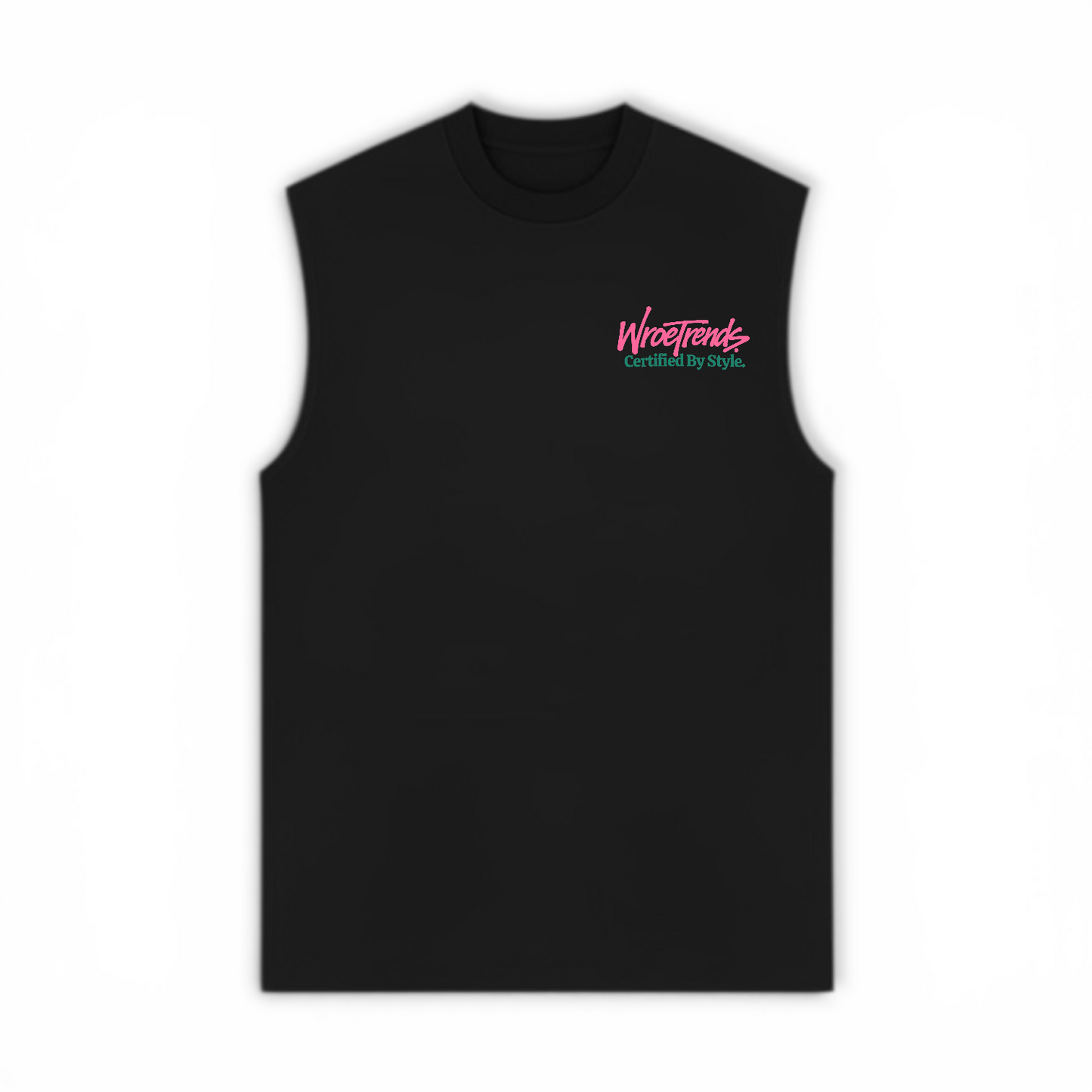 BLACK GRAFFITI TANK - PINK/TEAL