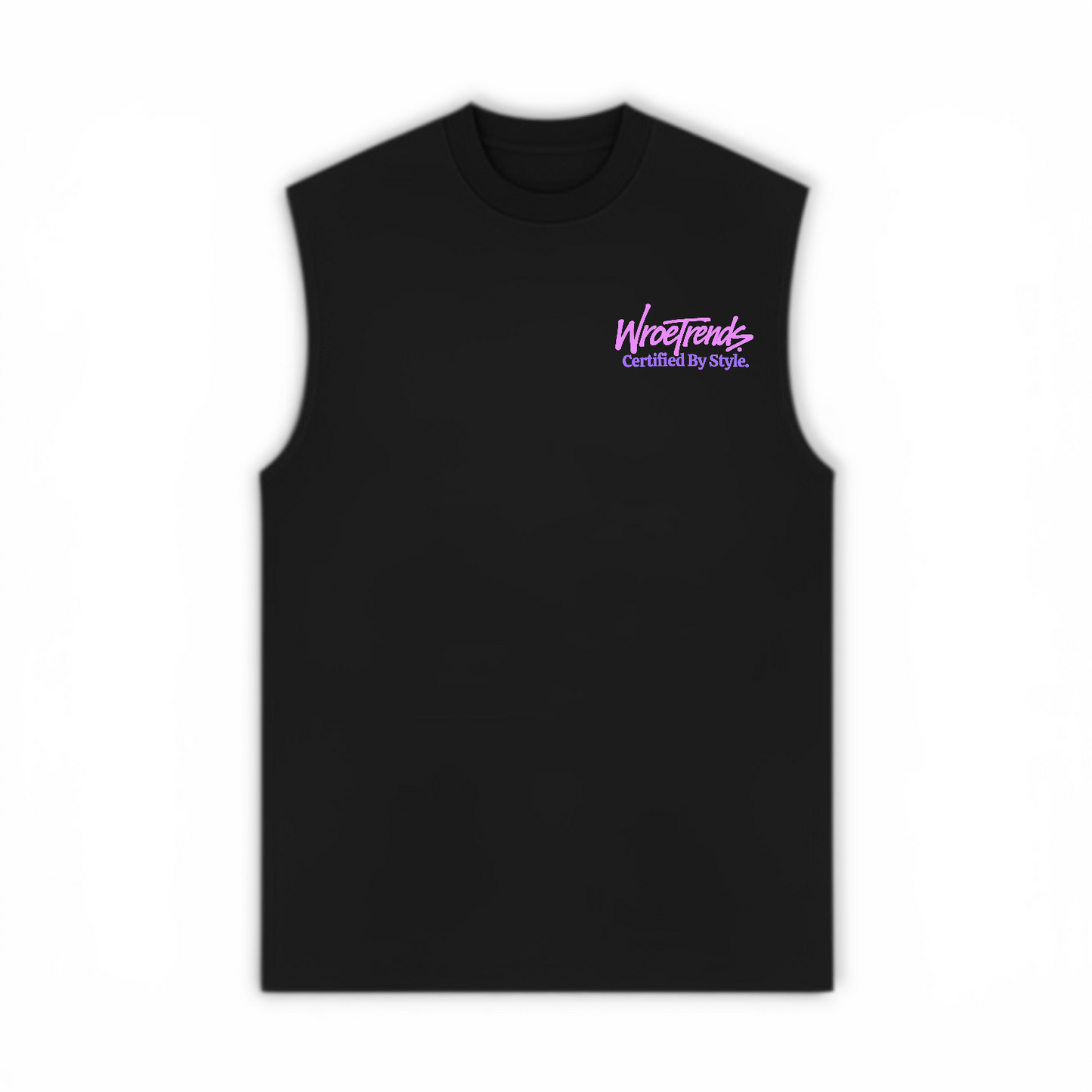 BLACK GRAFFITI TANK - PINK/PURPLE