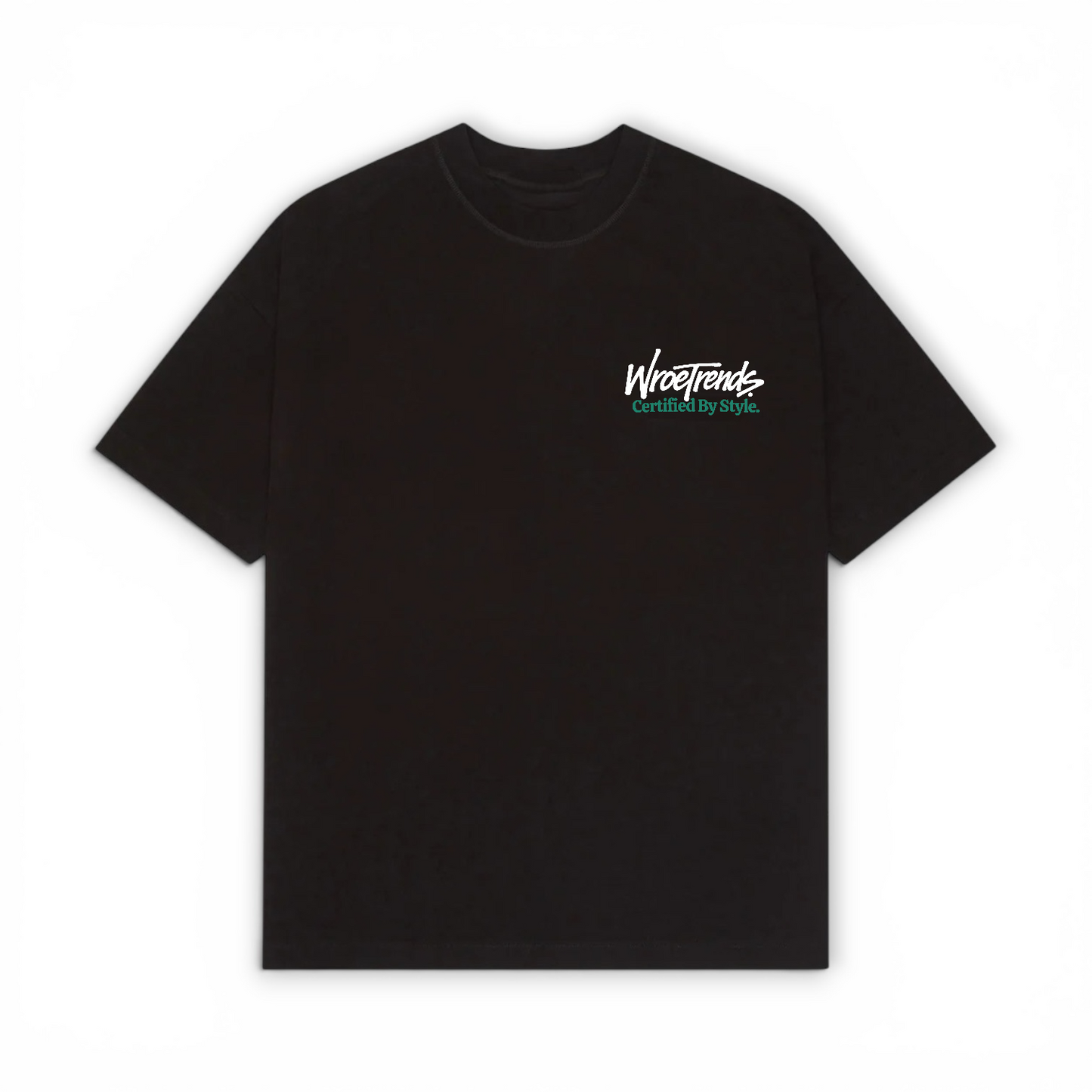 BLACK OVERSIZED GRAFFITI TEE - WHITE/TEAL