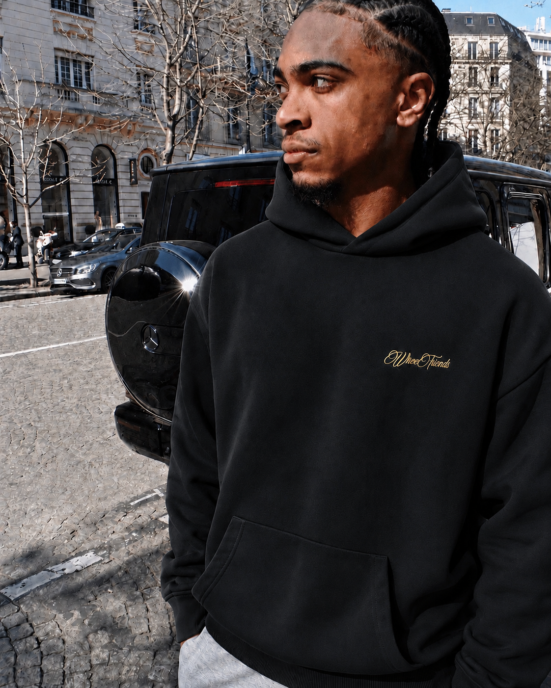 SIGNATURE HEAVYWEIGHT HOODIE - BLACK