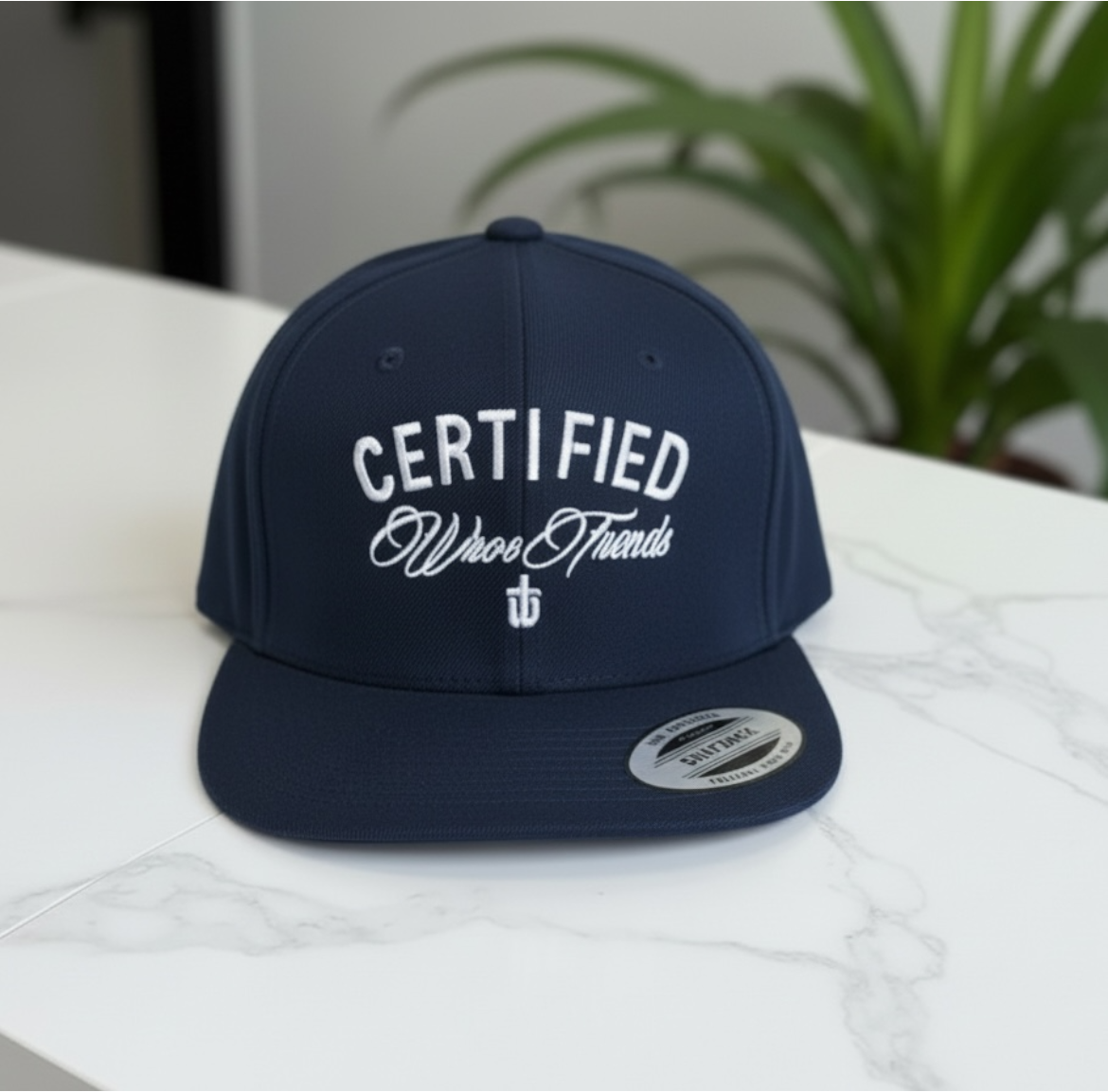 CERTIFIED FLAT PEAK - NAVY BLUE