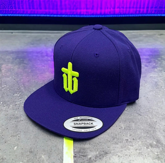 THE ORIGINS FLAT PEAK - PURPLE/NEON