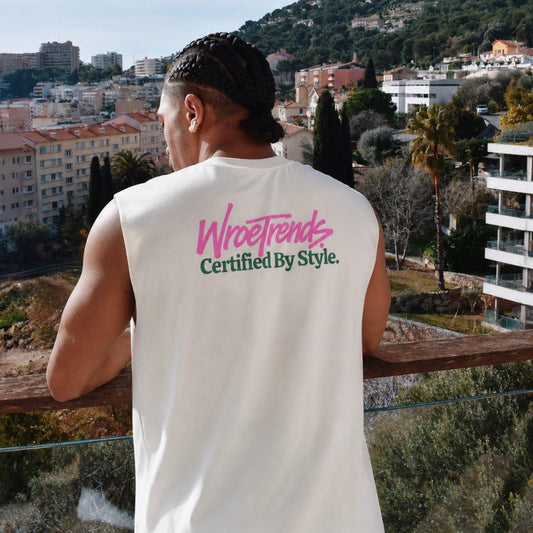 CERTIFIED BY STYLE. TANK - PINK/TEAL