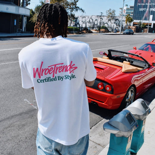 OVERSIZED CERTIFIED BY STYLE. TEE - PINK/TEAL