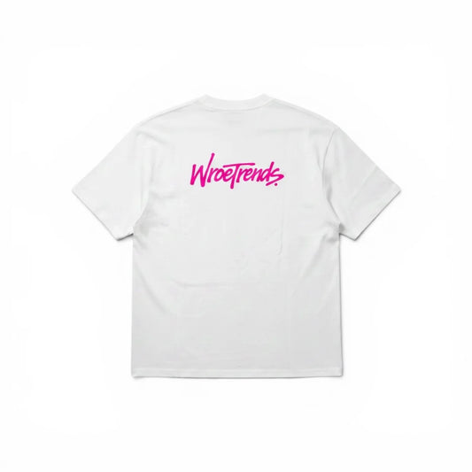 OVERSIZED GRAFFITI T - HOT PINK