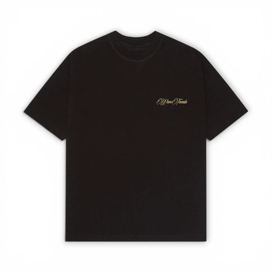 OVERSIZED SIGNATURE TEE - BLACK