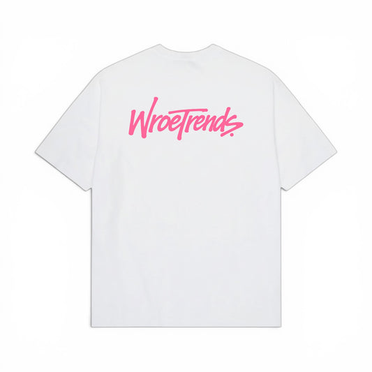 OVERSIZED GRAFFITI TEE - HOT PINK