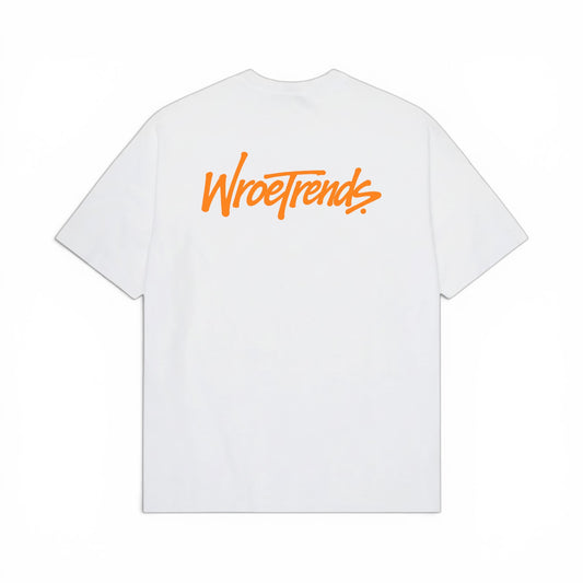 OVERSIZED GRAFFITI TEE - ORANGE