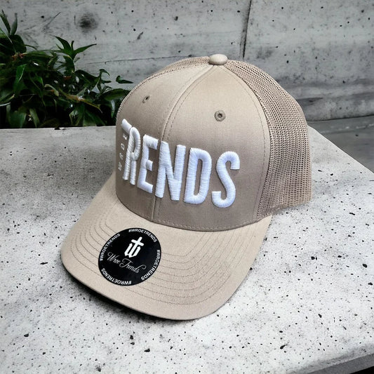 TRUCKER TRENDS CAP - SAND