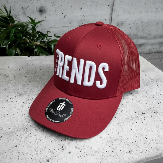 TRUCKER TRENDS CAP - RED