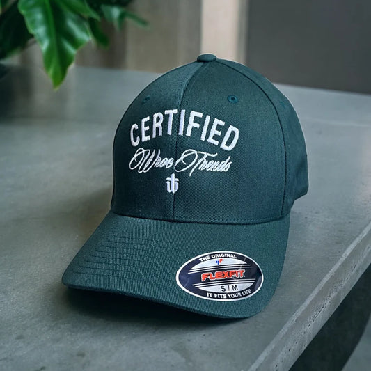 CERTIFIED FLEXFIT FITTED CAP - SPRUCE GREEN