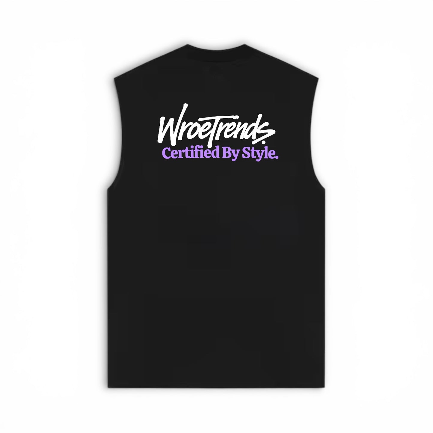BLACK GRAFFITI TANK - WHITE/PURPLE