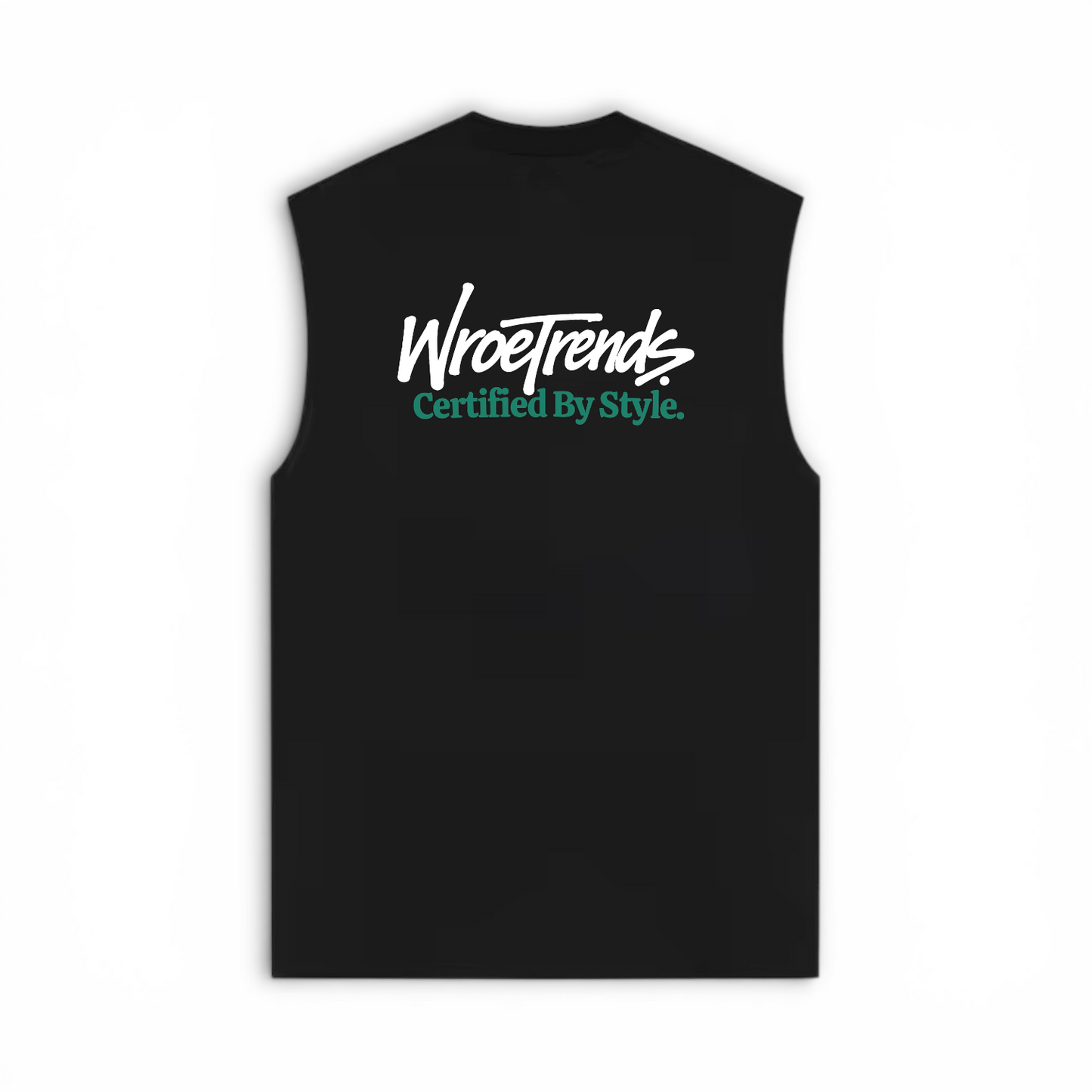 BLACK GRAFFITI TANK - WHITE/TEAL