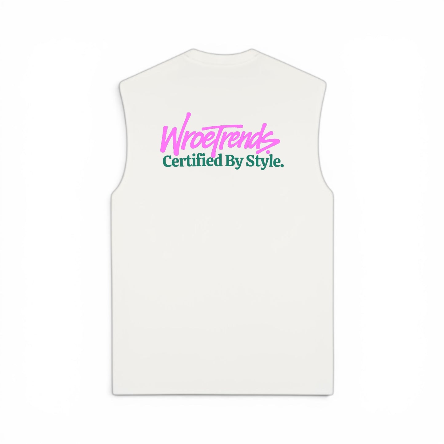 WHITE GRAFFITI TANK - PINK/TEAL