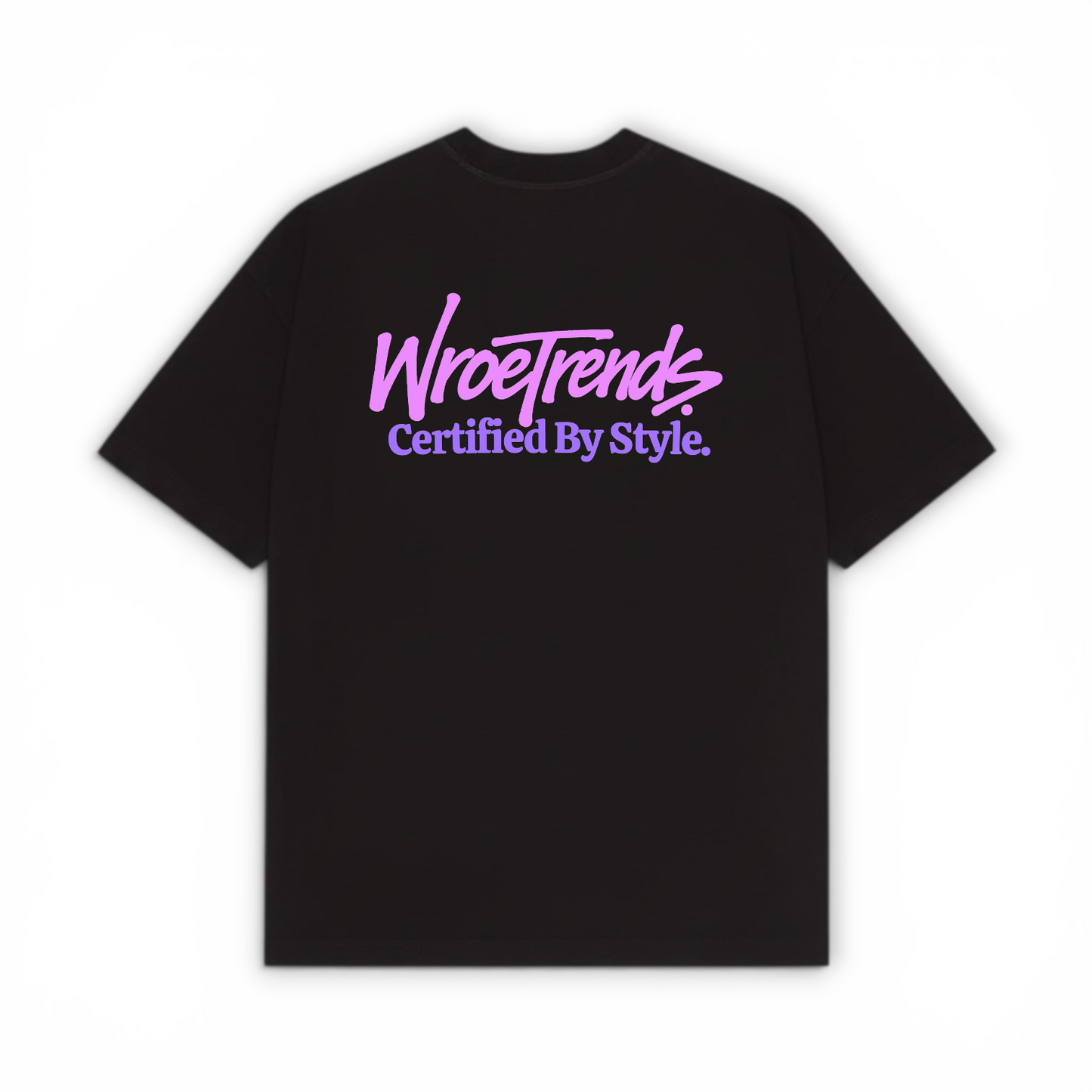 BLACK OVERSIZED GRAFFITI TEE - PINK/PURPLE