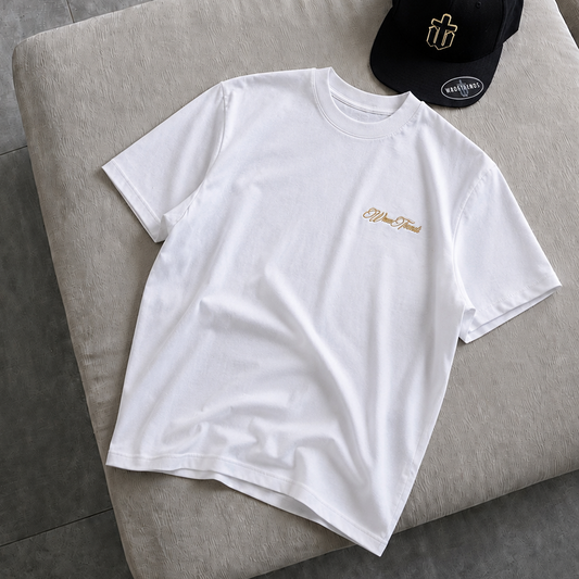 OVERSIZED SIGNATURE TEE - WHITE