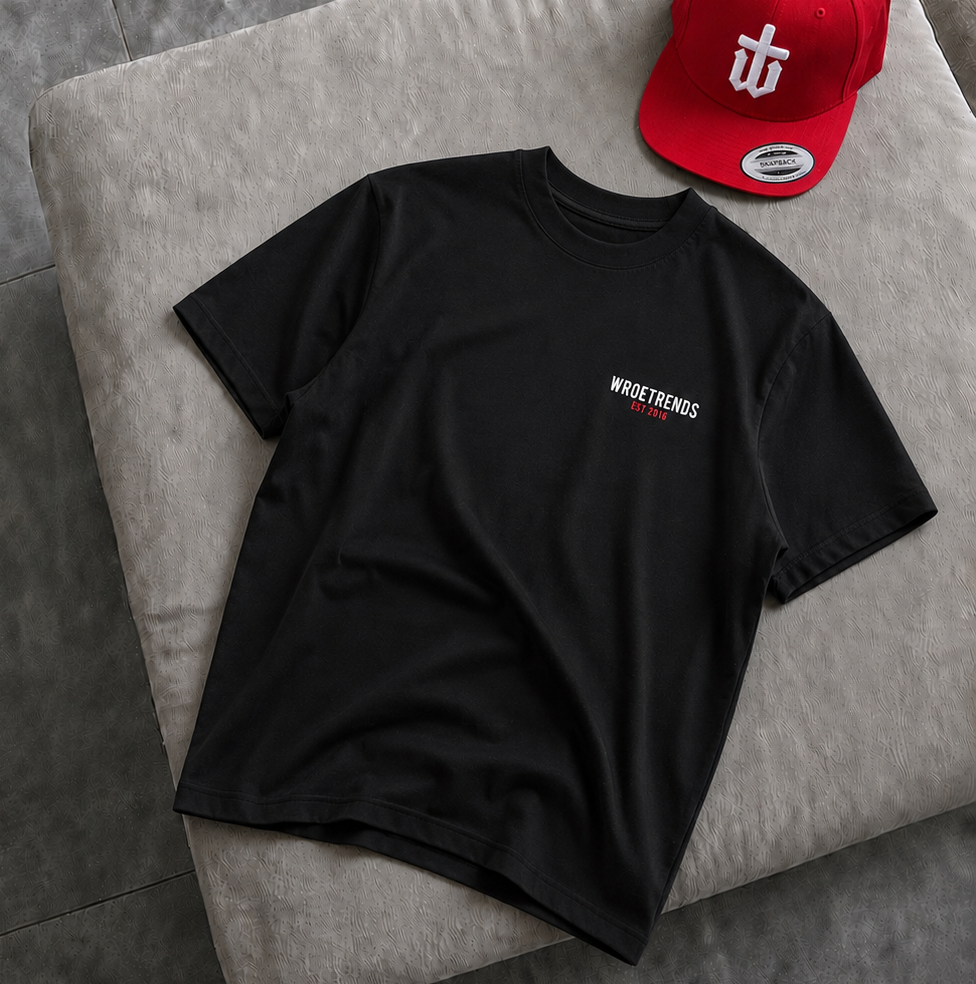 OVERSIZED ESTABLISHED TEE - BLACK