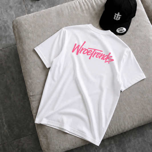 OVERSIZED GRAFFITI TEE - HOT PINK