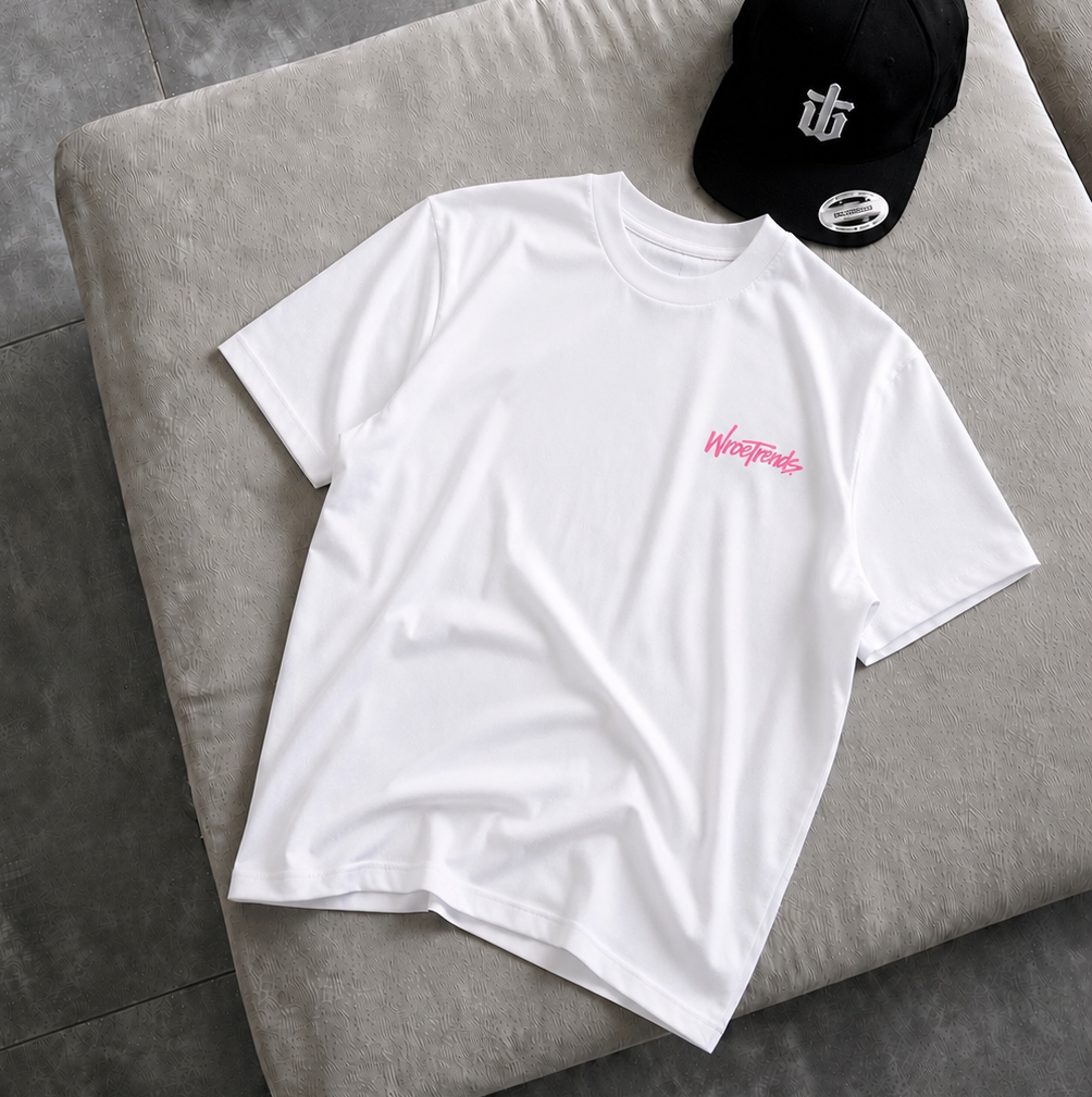 OVERSIZED GRAFFITI TEE - HOT PINK