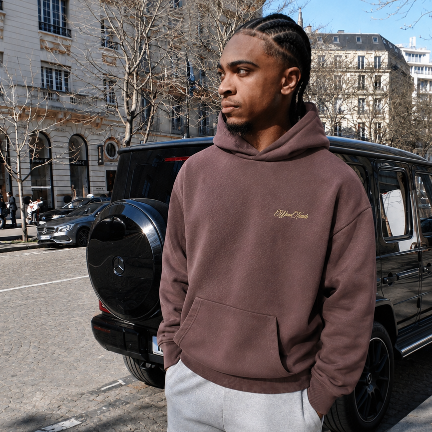SIGNATURE HEAVYWEIGHT HOODIE - ESPRESSO