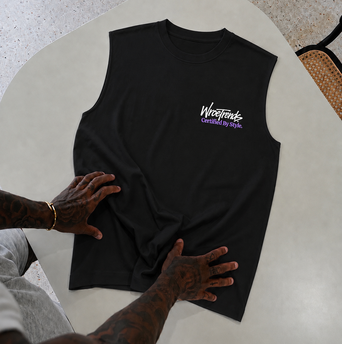 White and Purple Certified by Style Tank by WroeTrends, alternate view