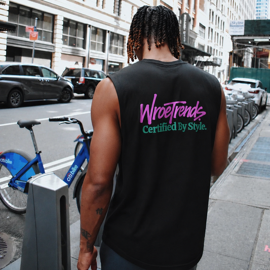 CERTIFIED BY STYLE. TANK - PINK/TEAL